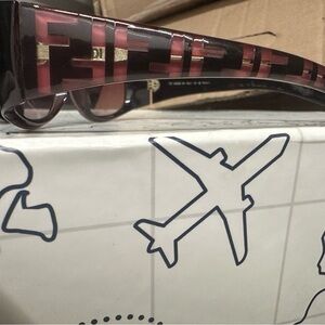Ladies used vintage fendi sunglasses purple